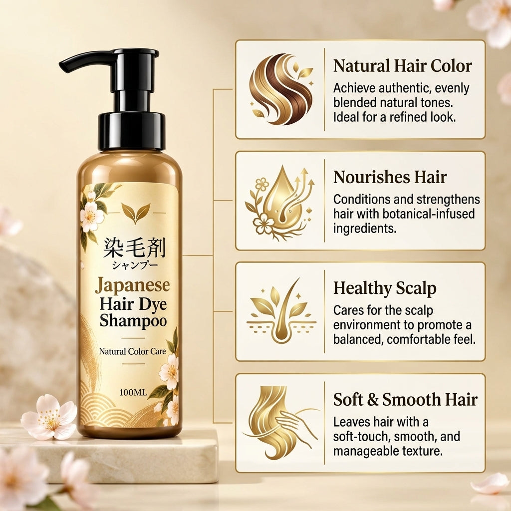 Japanese Hair Dye Shampoo (Buy 1 Get 1 Free)
